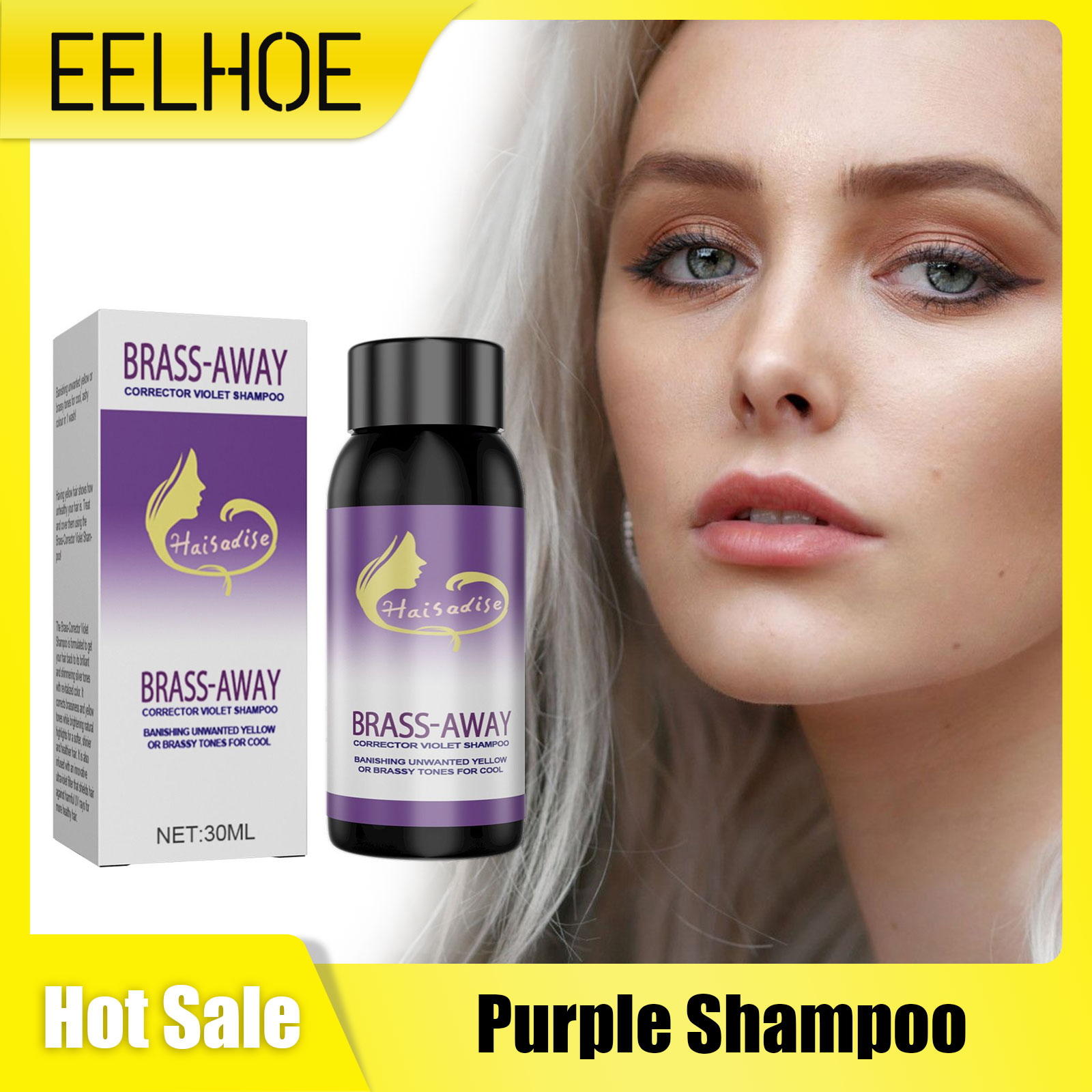 Hair Spray Color - EELHOE Purple Shampoo for Blonde Hair
