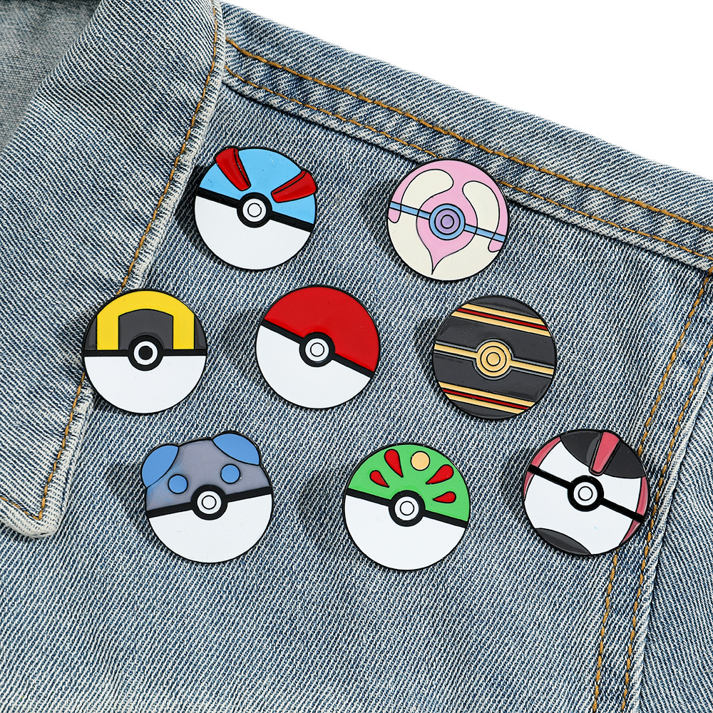 Anime Ball Cartoon Enamel Pins - Pokeball Cosplay Prop ulasan dan harga