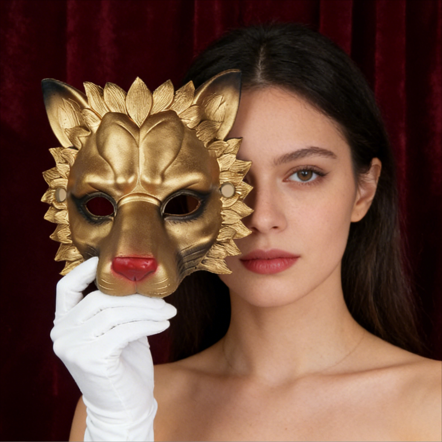 Adult Halloween Lion Mask 3D P - Cosplay Props Eva Foam ulasan dan harga