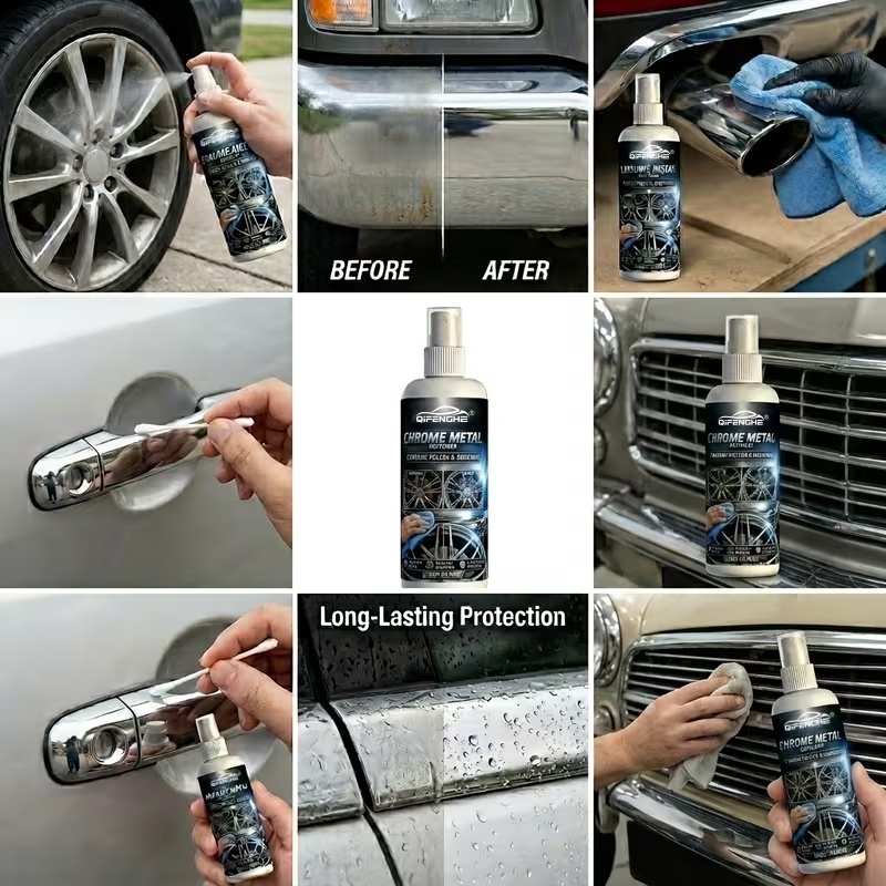 Chrome Metal Polish & Renewal  - Metallic Spray Paint ulasan dan harga