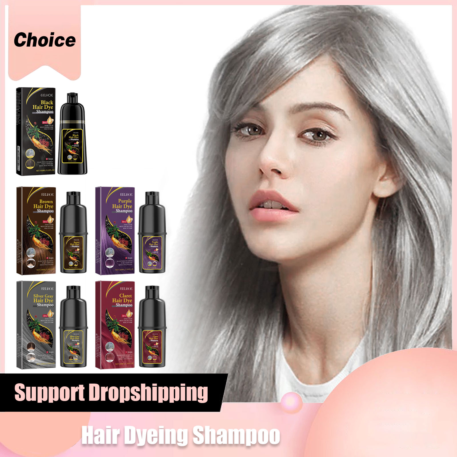 Hair Dyeing Shampoo 3-in-1 Rap - Hair Spray Color ulasan dan harga