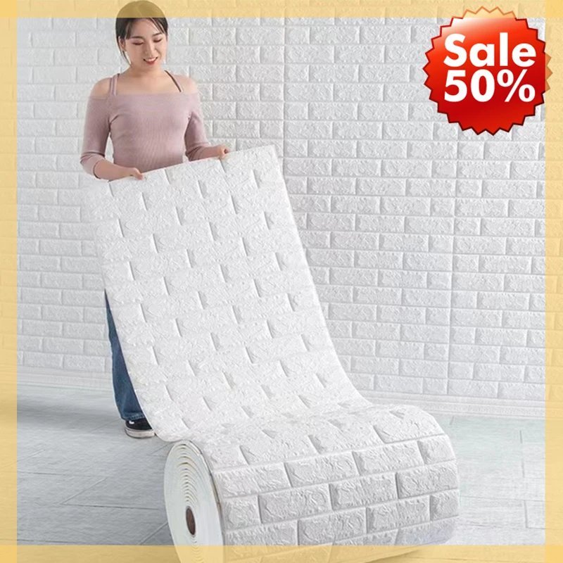 70cm*2m 3D Soft Foam Brick Wal - Craft Foam Roll ulasan dan harga