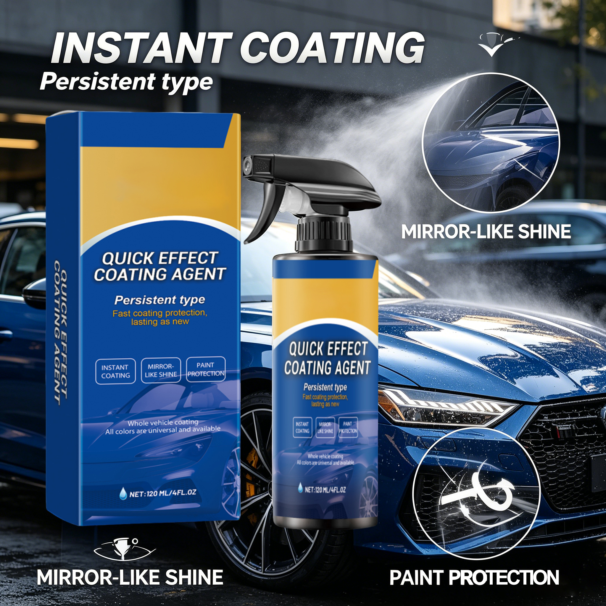 Car Quick Coating Agent Spray  - Metallic Spray Paint ulasan dan harga