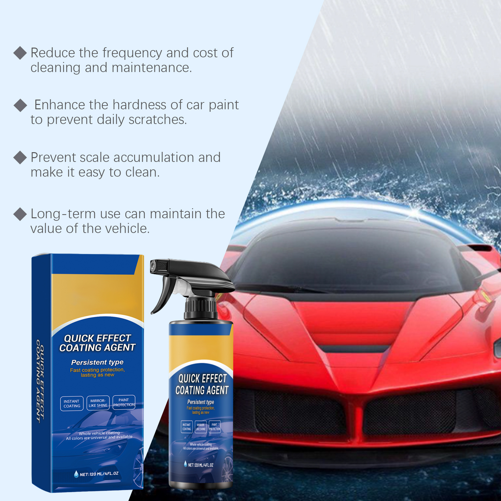 Car Quick Coating Agent Spray  - Metallic Spray Paint ulasan dan harga
