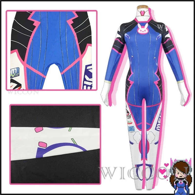 2025 Anime Woman Jumpsuit Tigh - Dva Cosplay Prop ulasan dan harga