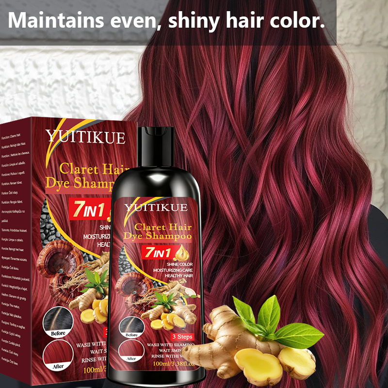 7 IN 1 Claret Hair Color Shamp - Hair Spray Color ulasan dan harga