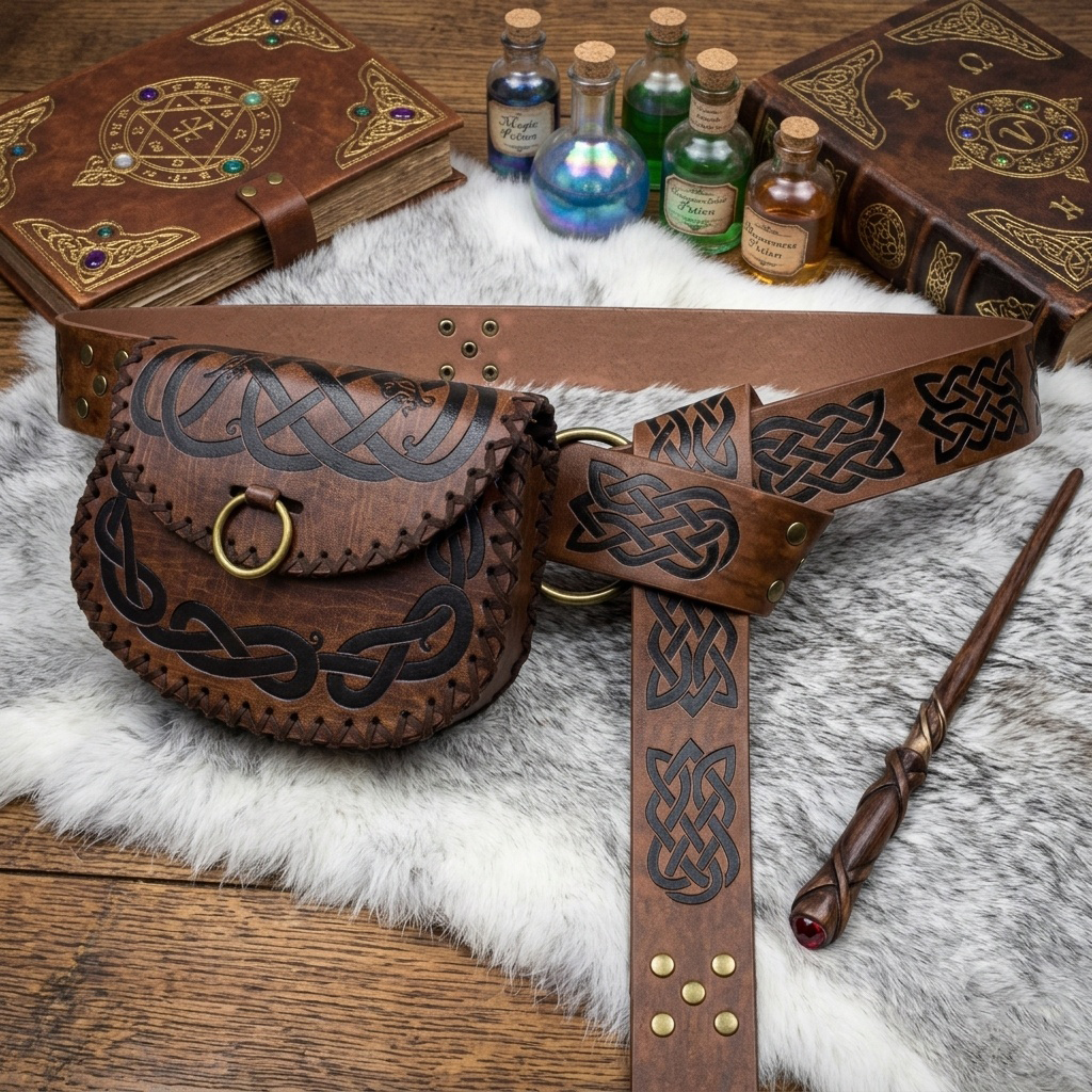 Medieval Viking Embossed Leath - Cosplay Prop Patterns ulasan dan harga