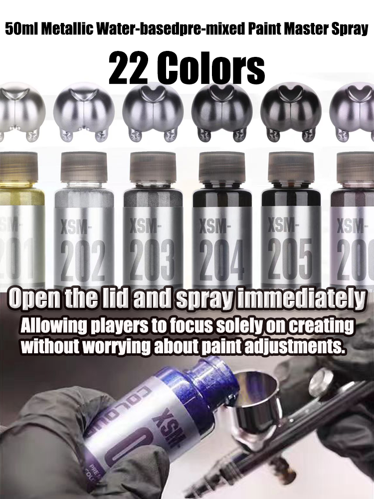 XSM 50ml Metallic Water-basedp - Metallic Spray Paint ulasan dan harga